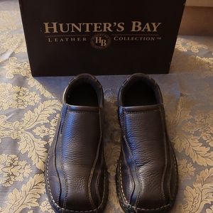 Men Hunters Bay Brown brisk genuine leather slip-on shoes